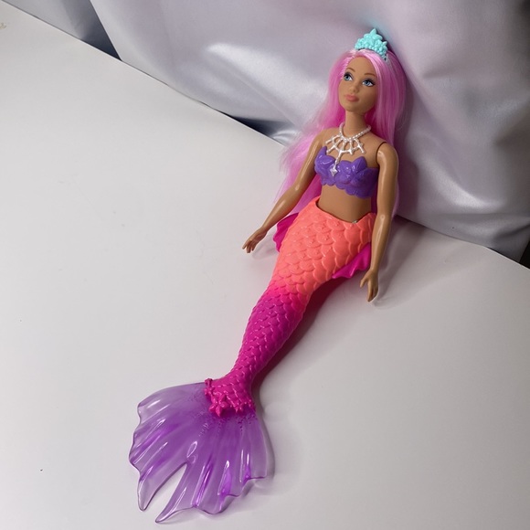 Barbie Dreamtopia Mermaid Doll with Pink Mermaid Tail Toy for Kids - Picture 3 of 3